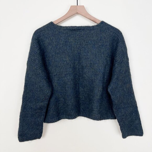 Mes Soeurs Et Moi Merino Wool Mohair Knit Sweater Cropped French Parisian Crop - Picture 7 of 10